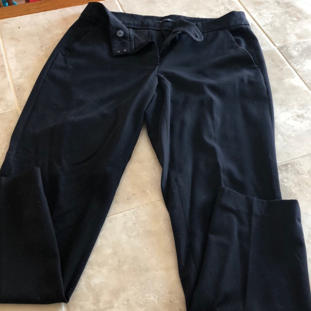 Black work pants skinny leg